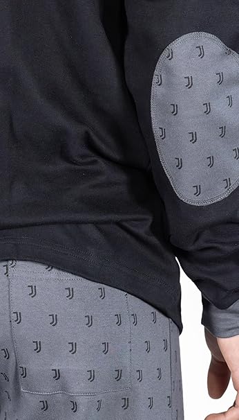 Pigiama Serafino Nero Juventus