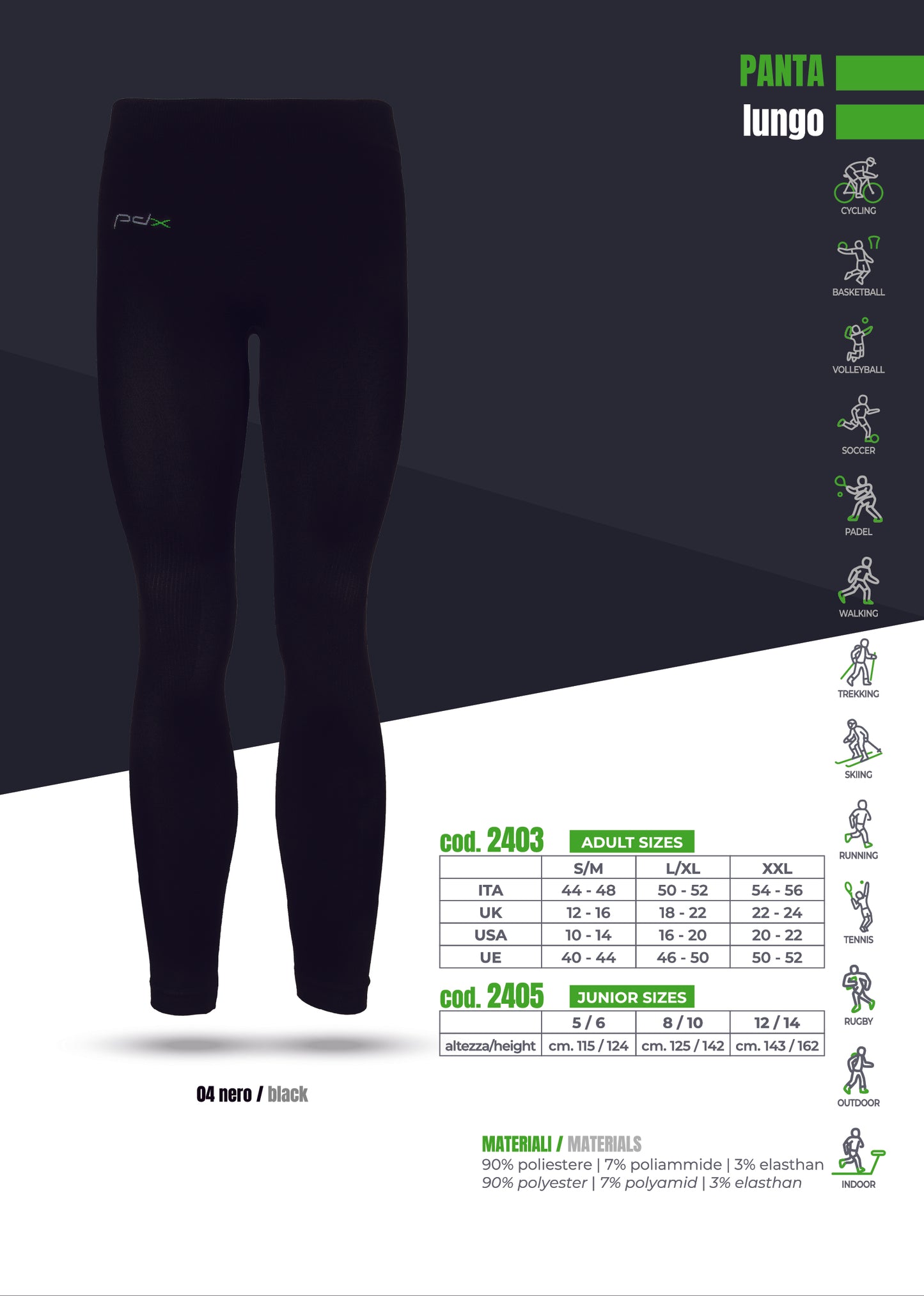 pdx Pantaloni Termici